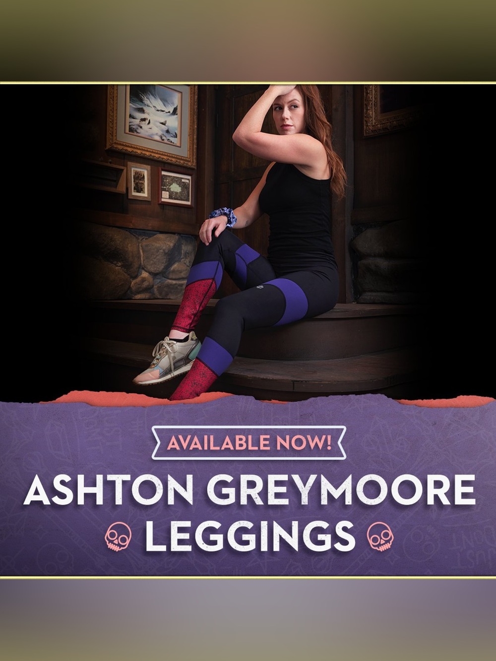 EUC Critical Role Ashton Greymoore Leggings, Size Medium